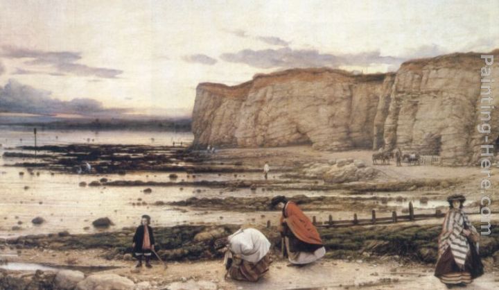 Recollection of Pegwell Bay painting - William Dyce Recollection of Pegwell Bay art painting